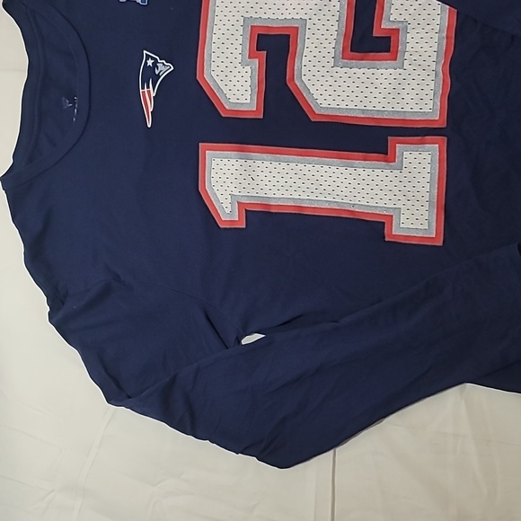 Tom Brady #12 New England Patriots Superbowl 53 LIII (2019) Long Sleeve T-shirt - Picture 4 of 7